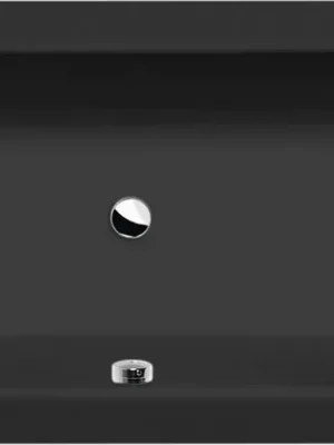 Značkový Polysan CLEO obdélníková vana 160x70x48cm, černá mat 73611.21