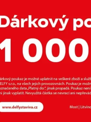 Sezónní Sleva Dárkový poukaz v hodnotě 1.000,- Kč
