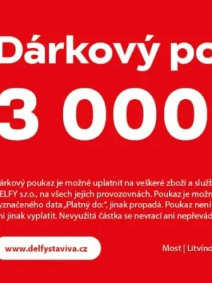 Akce Dárkový poukaz v hodnotě 3.000,- Kč
