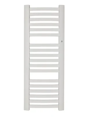 Značkový Koupelnový radiátor RETTO, Bílá, 45 cm, 145 cm, Středové 50 mm
