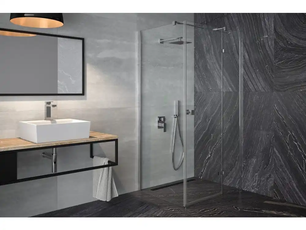 Značkový Čtvercový sprchový kout PIXA, Pravé (DX)