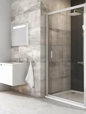 Akce Ravak Blix Sprchové dveře posuvné 100cm BLDP2-100 L/R rám satin + sklo čiré