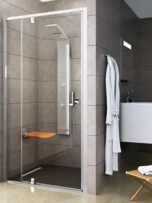 Akce Ravak Sprchové dveře otočné 116-121cm Pivot PDOP2-120 rám Alubright sklo transparent