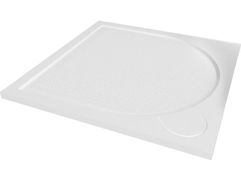 Značkový Čtvercová mramorová sprchová vanička LAKA, 90 cm, 90 cm