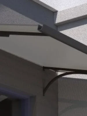 Značkový Covernit Vchodová stříška T-160 antracit / tmavě šedá 160 x 100 cm