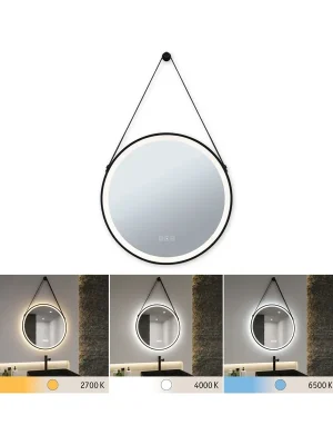 LED zrcadlo s osvětlením Mirra IP44 CCT 230V 11,5W stmívatelné černá/zrcadlo - PAULMANN Výhodná Nabídka