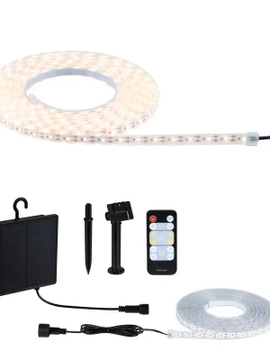 Pouze Dnes LED pásek solární vč. dálkový ovladač 5m IP44 2,8W 51lm/m 60 LEDs/m 3000K - PAULMANN