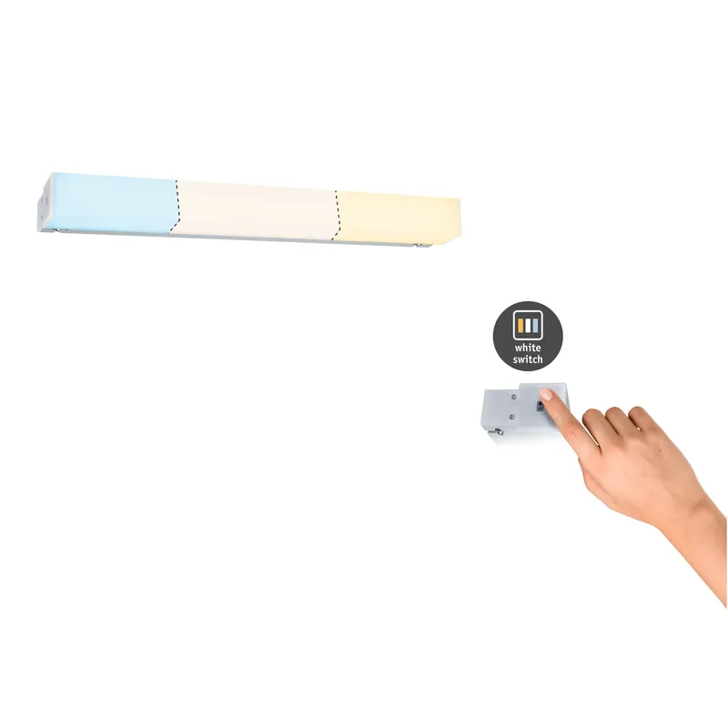 Aktuální HomeSpa LED svítidlo k zrcadlu Luno IP44 hliník 6W WhiteSwitch 2.700K - PAULMANN