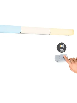 Autentický HomeSpa LED svítidlo k zrcadlu Luno IP44 hliník 8W WhiteSwitch 2.700K - PAULMANN