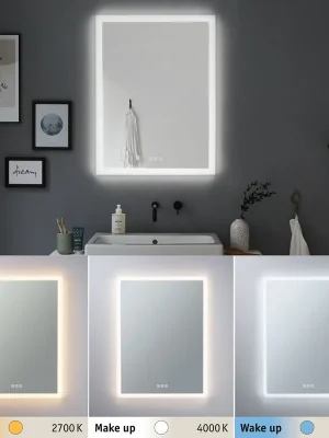 Levný HomeSpa LED zrcadlo s osvětlením Mirra hranaté IP44 zrcadlo/bílá 22W WhiteSwitch - PAULMANN