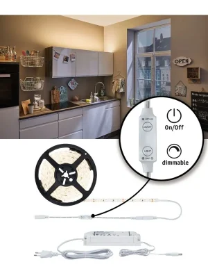 Časově Omezené SimpLED Power Strip sada 3m teplá bílá 33W s krytím - PAULMANN