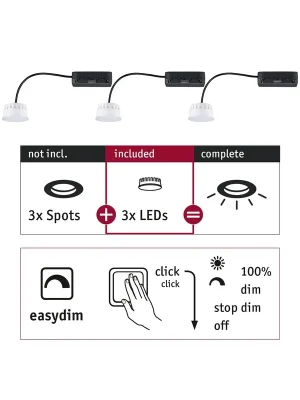 Žárovky Choose LED-Modul Coin EasyDim 3x6,5W 2.700 - PAULMANN Výprodej
