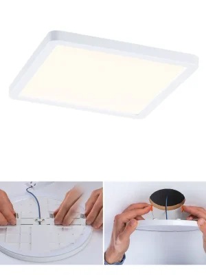 Značkový LED vestavné svítidlo Areo VariFit IP44 hranaté 175x175mm 13W 3.000K bílá - PAULMANN