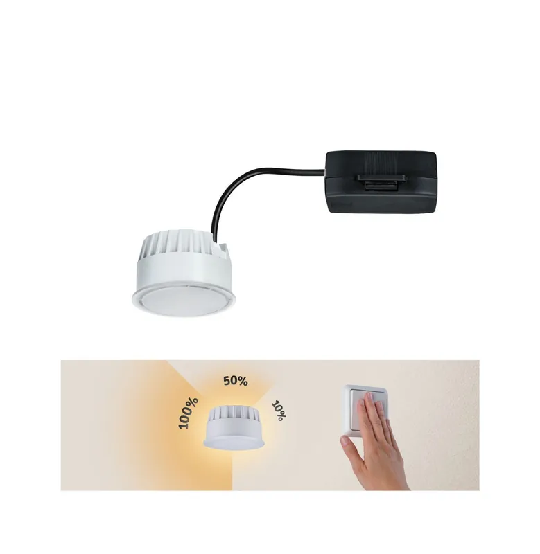 Kup Teď LED Modul vestavné svítidlo 3-krokové-stmívatelné Nova Coin kruhové 50mm Coin 6W 230V 2700K satén - PAULMANN