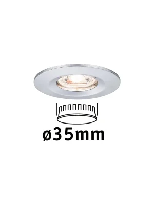 Značkový LED vestavné svítidlo Nova mini nevýklopné IP44 1x4W 2.700K chrom 230V - PAULMANN