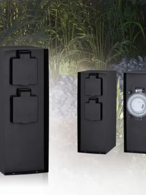 Výhodná Nabídka Venkovní sloupek se zásuvkami a časovým spínačem Outdoor Rio - PAULMANN