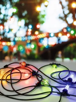 UKONČENA VÝROBA Venkovní světelný řetěz černá 8,5m 7xE27 230V - PAULMANN Expresní Doručení