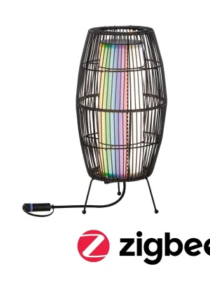 Značkový Plug & Shine LED světelný objekt Smart Home Zigbee Basket IP44 RGBW 3,2W černá - PAULMANN