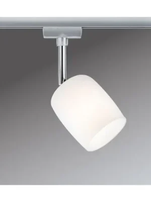 Zlevněný URail spot Blossom matný chrom satin sklo max. 10W G9 - PAULMANN
