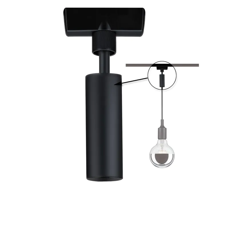 Kup Teď URail Universal závěsný adapter černá matná 230V kov/plast - PAULMANN