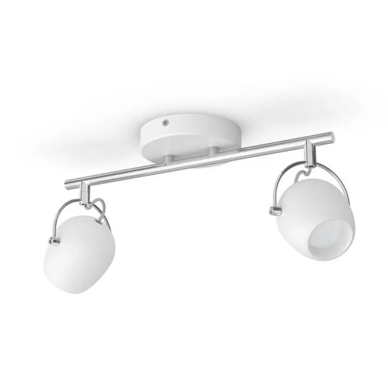 Akce UKONČENA VÝROBA LED Bodové svítidlo Philips Rivano 50612/31/P0 2x4,3W bílé 2700K - PHILIPS (915005688301)