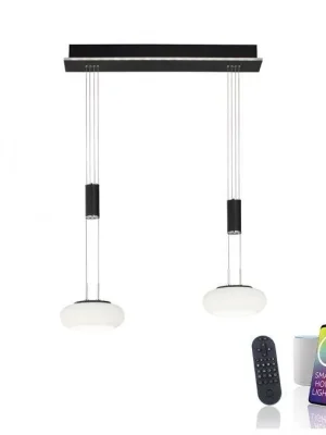 Zlevněný Svítidlo závěsné Q-ETIENNE 2x LED 8W 2700-5000K + 1x LED 5,7W 2700-5000K + dálk.ovládání - PAUL NEUHAUS