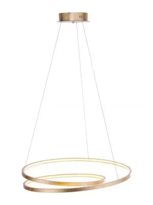 Akce ROMAN LED závěsné svítidlo, kruhové, imitace plátkového zlata, design SimplyDim 3000K - PAUL NEUHAUS