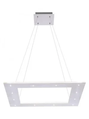 Akce PURE-COSMO LED závěsné svítidlo v barvě kartáčovaného hliníku a nastavitelnou barvou světla s dálkovým ovladačem 2700-5000K - PAUL NEUHAUS