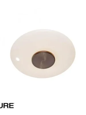 Značkový LED nástěnné a stropní svítidlo PURE Vitrum 2700K hnědá / opál - PAUL NEUHAUS