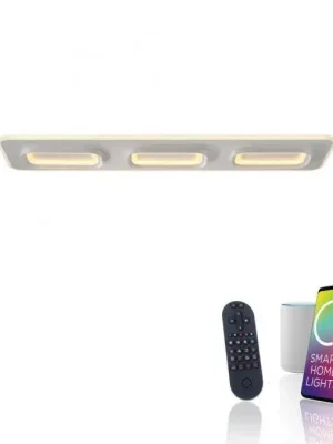 Značkový LED závěsné svítidlo Q-KALINA bílá stmívatelné Smarthome s aplikací ZigBee RGB/2700-5000K - PAUL NEUHAUS