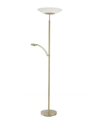 Akční Cena ALFRED LED stojací svítidlo, matná mosaz, lampa na čtení, stmívatelné 3000K - PAUL NEUHAUS