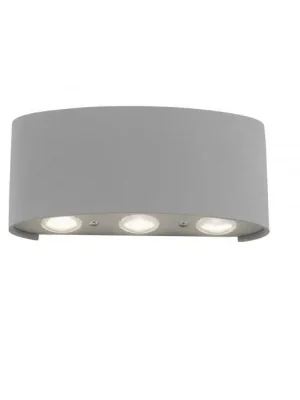 Značkový CARLO LED nástěnné svítidlo ve stříbrné barvě, polokoule, s teplou bílou barvou světla 3000K - PAUL NEUHAUS