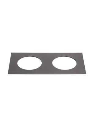 Zlevněný Systém Sharm - kovový rámeček matná hnědá, 2 otvory hranatý