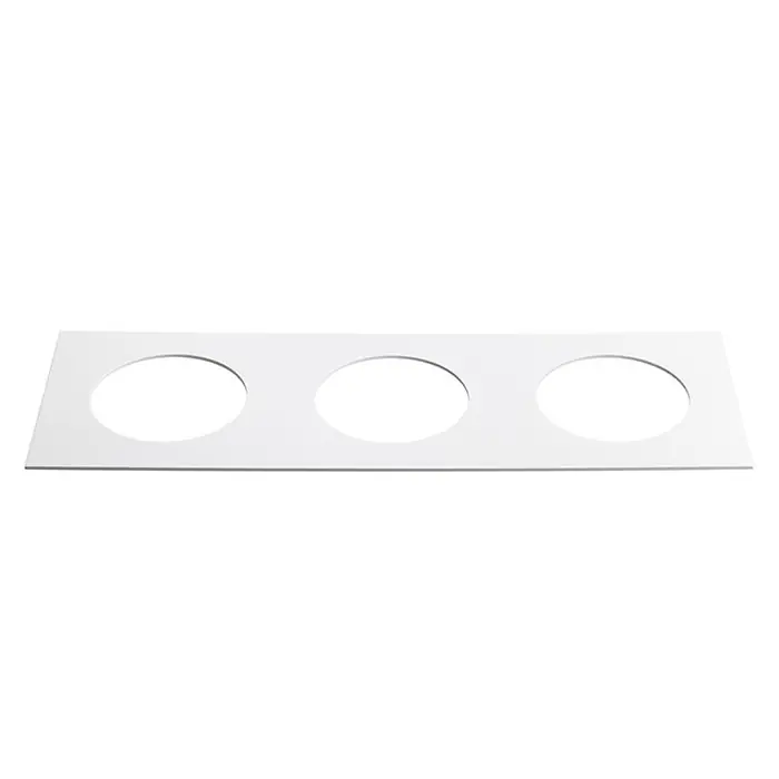 Akce Systém Sharm - kovový rámeček matná bílá, 3 otvory hranatý